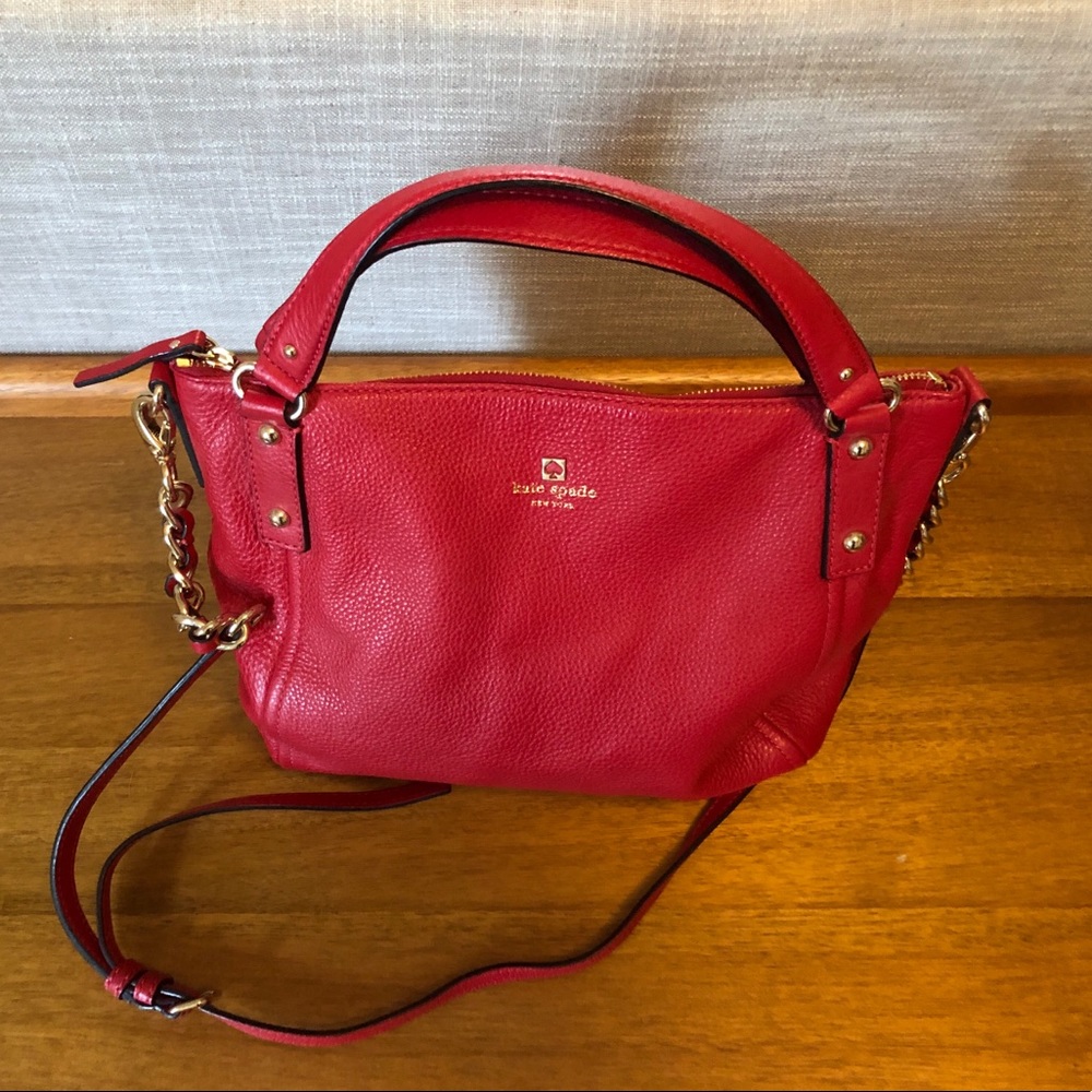 Kate Spade Red leather handbag